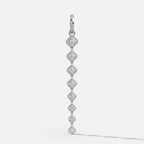 Graduated Bezel Asscher Attachable Diamond Pendant