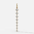 Graduated Bezel Asscher Attachable Diamond Pendant