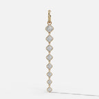 Graduated Bezel Asscher Attachable Diamond Pendant