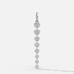 Graduated Bezel Heart Attachable Pendant