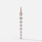 Graduated Bezel Heart Attachable Pendant