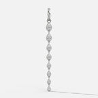 Graduated Bezel Pear Attachable Diamond Pendant