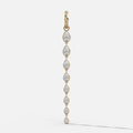 Graduated Bezel Pear Attachable Diamond Pendant