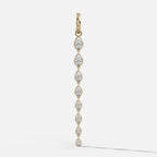 Graduated Bezel Pear Attachable Diamond Pendant