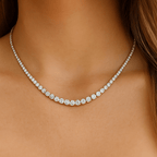 Graduated Diamond Tennis Necklace (10.00ctw)