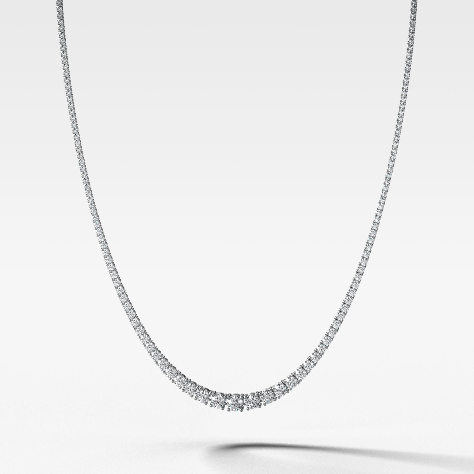 Graduated Diamond Tennis Necklace (10.00ctw)