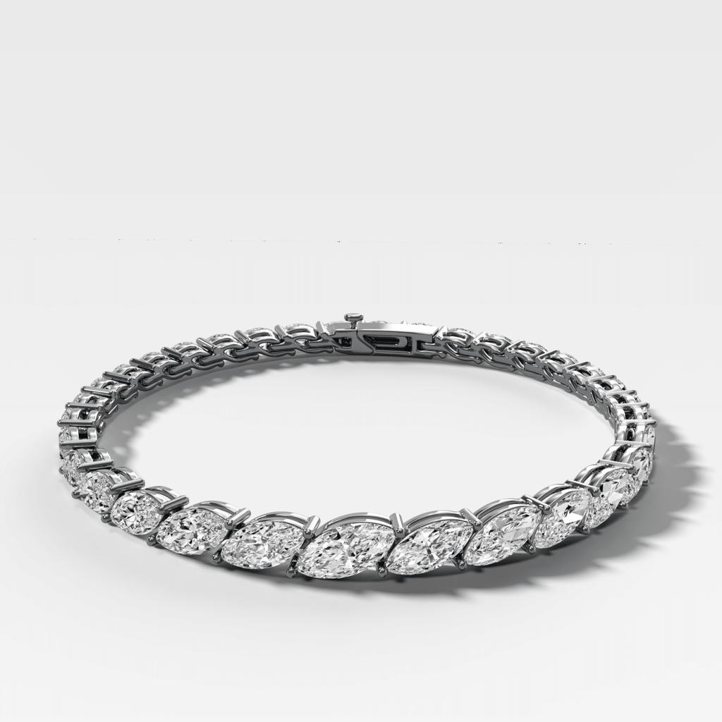 Graduated Marquise Tennis Bracelet (13.00 carat)