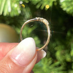 0.20 TCW Round Brilliant Cut Curved Eternity Wedding Band