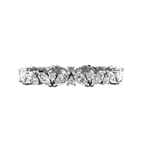 Marquise and Round Cut Full Eternity Wedding Band