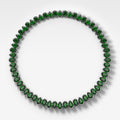 Half Bezel Pear Emerald Diamond Choker Necklace