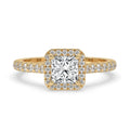 Princess Cut Diamond Engagement Ring in Classic Setting