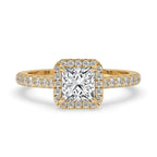 Princess Cut Diamond Engagement Ring in Classic Setting