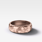 Harper Hammered Wedding Band 6mm