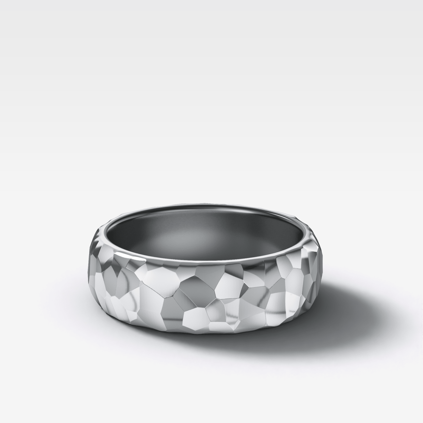 Harper Hammered Wedding Band 6mm Secondary image