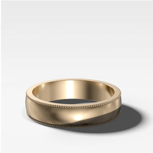 Harper Milgrain Wedding Band 5mm