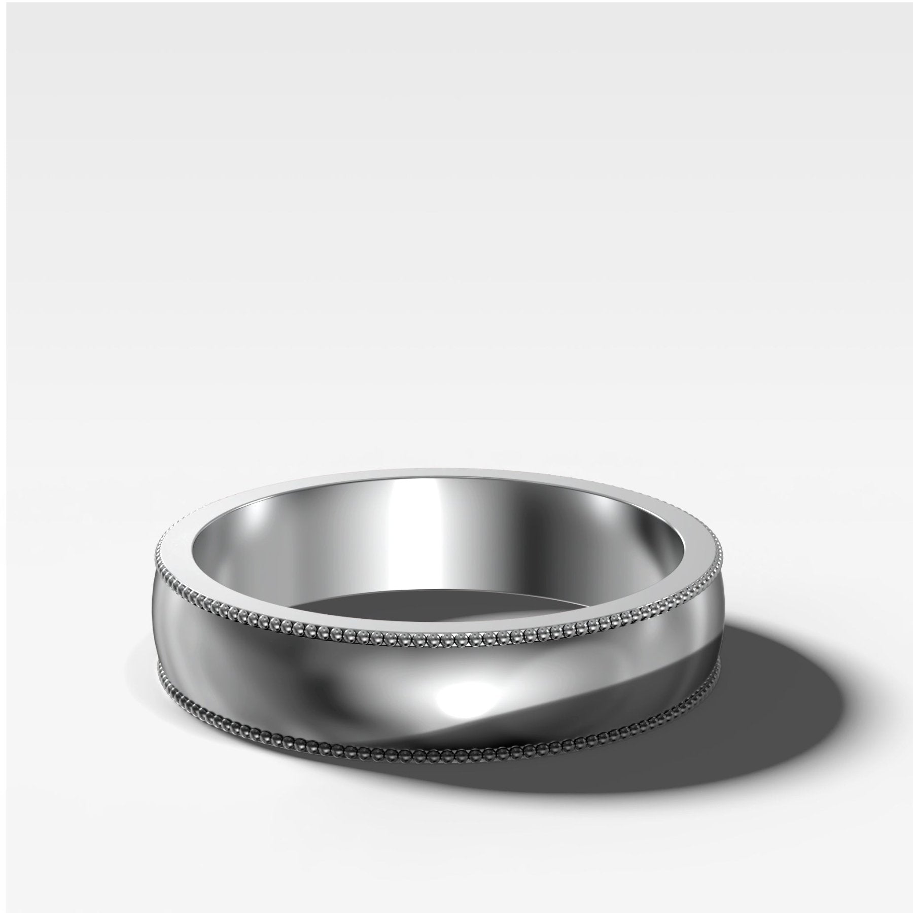 Harper Milgrain Wedding Band 6mm Secondary image