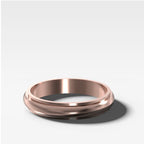 Harper Stepped Edge Wedding Band 4mm