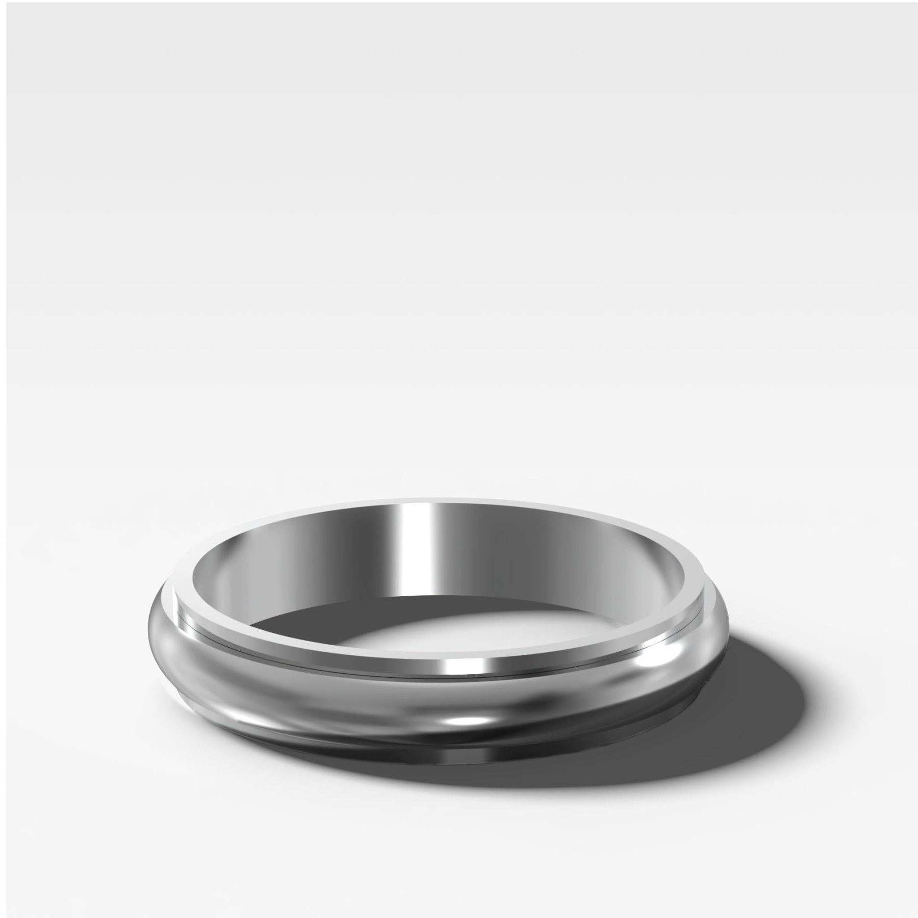 Harper Stepped Edge Wedding Band 4mm Secondary image