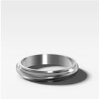Harper Stepped Edge Wedding Band 4mm