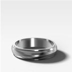 Harper Stepped Edge Wedding Band 5mm