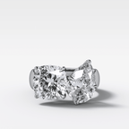 Harper Toi et Moi Engagement Ring with Pear and Cushion Cut