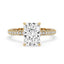 Hidden Halo Engagement Ring with Radiant Cut Style
