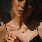 Linked Circles Necklace for Her