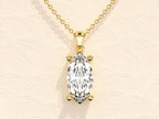 1.0 CT Marquise Moissanite Diamond Solitaire Necklace