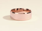 Beveled Edge Man's Wedding Band