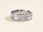 Man's Wedding Band Brush Migraine Setting