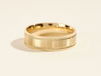 Man's Wedding Band Brush Migraine Setting