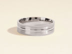 Milgrain Edge Plain man's wedding band