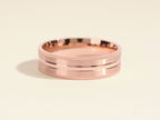 Milgrain Edge Plain man's wedding band