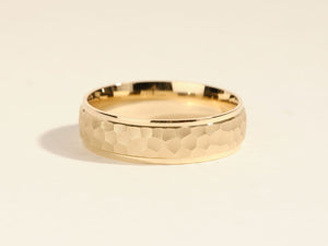 Men's Wedding Band with Beveled Edges
