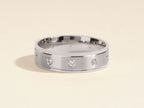 Men's Ten Stone Diamond Wedding Band