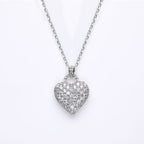 1.20 TCW Round Moissanite Diamond Heart Pendant Necklace