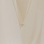 0.20 TCW Marquise Moissanite Minimalsit Necklace