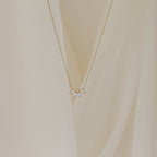 0.20 TCW Marquise Moissanite Minimalsit Necklace