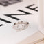 Solid Gold Pear Moissanite Engagement Ring, 3mm Wide Band Ring