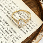 Marquise Moissanite Engagement Ring Gold Leaf Vine Bridal Ring Vintage Halo Wedding Promise Ring for Women