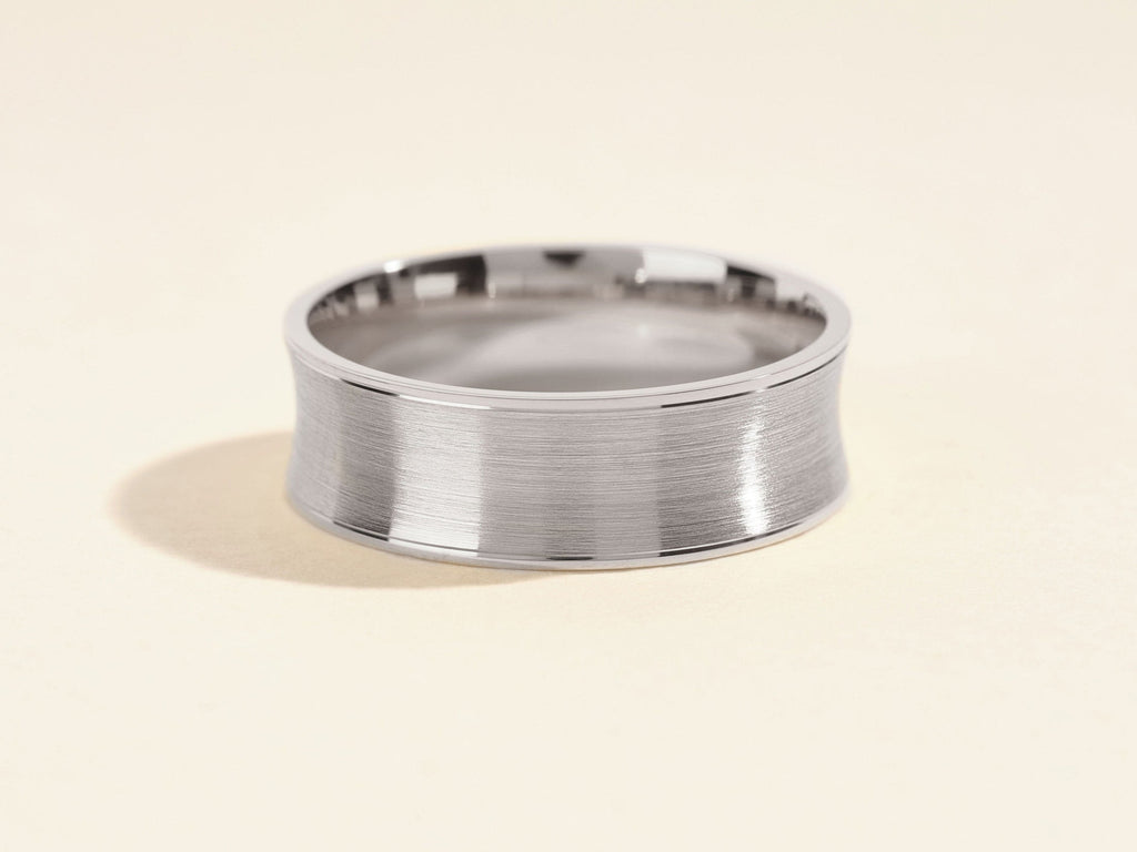 Concave Style Men's Wedding Band