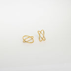0.10 TCW Round Moissanite Double Band Ring for Women