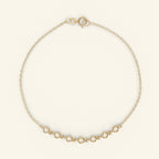 0.91 TCW Round Moissanite Bezel Setting Bracelet