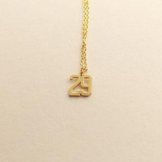 Custom Number NEcklace