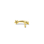 0.13 TCW Round Moissanite Diamond Ear Crawlers Earrings