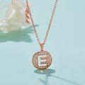 Customized "E" Letter Moissanite Diamond Necklace