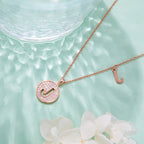 Customized "J" Letter Moissanite Diamond Necklace