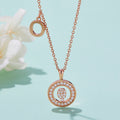 Customized "O" Letter Moissanite Diamond Necklace