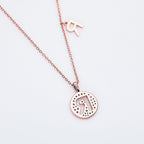 Customized "R" Letter Moissanite Diamond Necklace