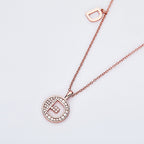 Customized "D" Letter Moissanite Diamond Necklace